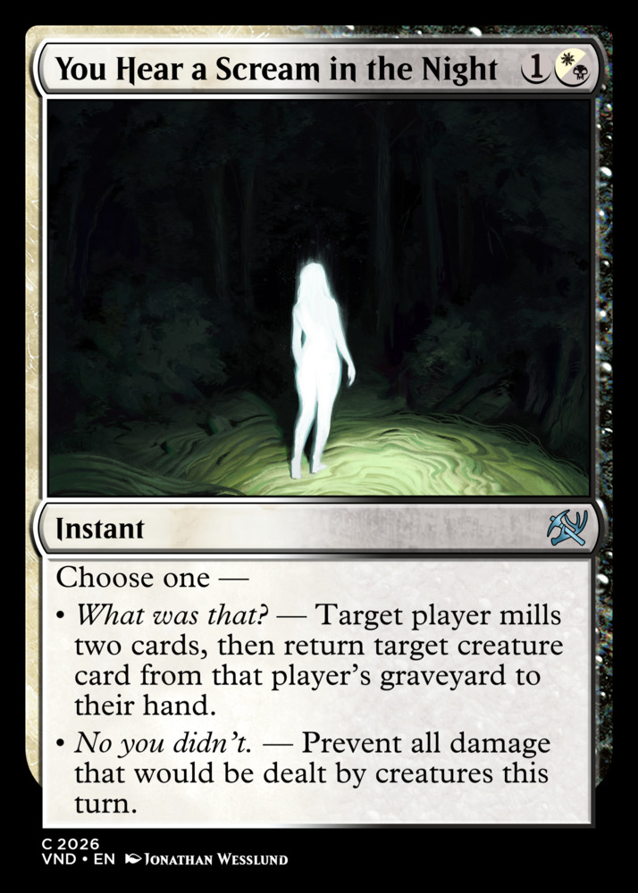 You Hear a Scream in the Night